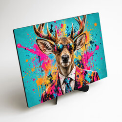 Pop art obraz - Jeleň Gentleman