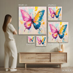 Colorful Wooden Wall Art - Butterfly