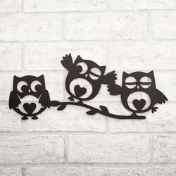 Levný doplněk do pokoje - Milé sovy | Wenge