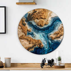 Imitation of an epoxy painting - Touch of the Ocean