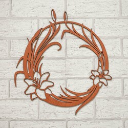 Door Hanging Wreath - Spring Flowers | Cherry