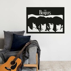 Wooden Wall Art - The Beatles | Black