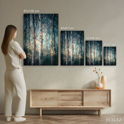 Tablou pădure de mesteceni - Licurici