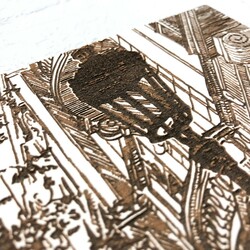 Woman in the City - Engraved Picture