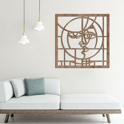 Vyrezávaný obraz z dreva - Picasso | Dub tabakový