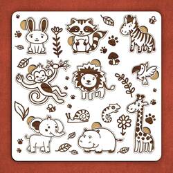 Drevená Montessori hračka - Zvieratká | Biela