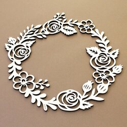 Letný veniec na dvere z dreva - Ruže | Biela