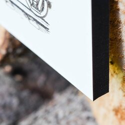 Drevený vintage obraz - Lokomotíva 