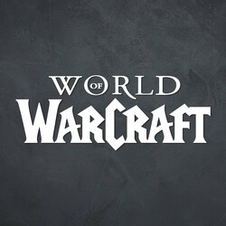 Dřevěné logo na zeď - World of Warcraft | Bílá