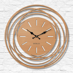 Modern wooden clock - Orbit | Beech