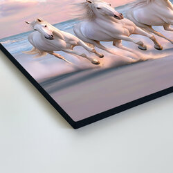 Wooden Wall Art - White Horses