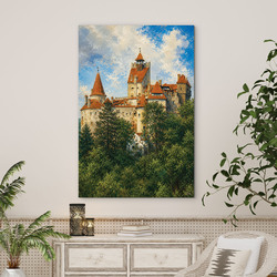 Drevený obraz na stenu - Bran Castle