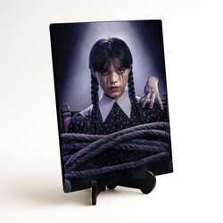 Dřevěný obraz - Wednesday Addams