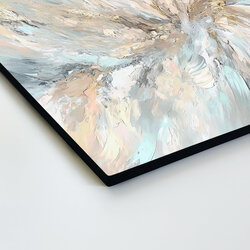 Abstraktný obraz z dreva - Zlatý vír