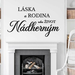 Citát na stenu - Láska, Rodina, Život | Čierna