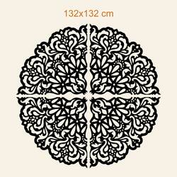 Wooden Mandala Wall Art - Passion | 132x132 cm