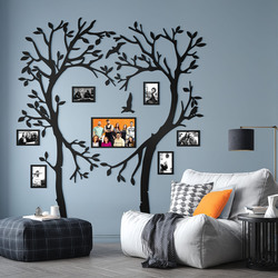 Dřevěný rodokmen lásky | Černá