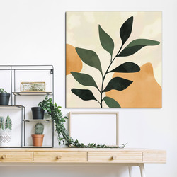 Modern wall art - Leaves on a branch