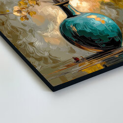 Umelecký obraz - Zlatisté kvety vo váze