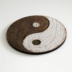 Dřevěný obraz - Jin Jang