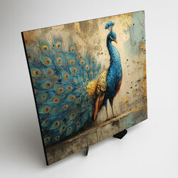 Obraz páva na stěnu - Luxusní barevná dekorace