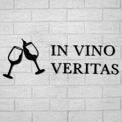 Latin Quote - In Vino Veritas | Black