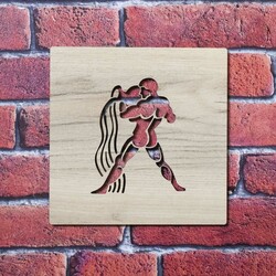 Fa dekoráció - Vízöntő | Aranytölgy