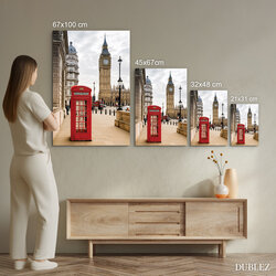 Wooden picture of London - Big Ben