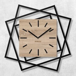 3D Wooden Wall Clock - Frames | 66x66 cm