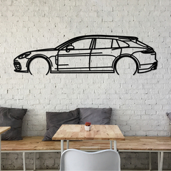 Cut-Out Wall Art - Porsche Cayenne | Black