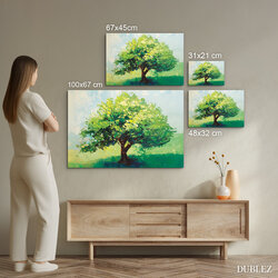 Green Wall Art - Painted Tree