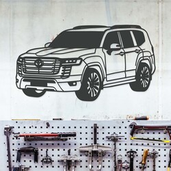Wooden picture - Toyota Land Cruiser 300 | Anthracite Gray