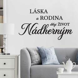 Citát na zeď - Láska, Rodina, Život | Černá