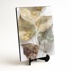 Wooden wall art - Stylish leaves
