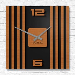Luxury Wooden Clock - Slats | Cherry