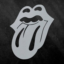 Wooden Sign for the Wall - The Rolling Stones | Silver