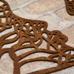 3-piece Wall Art - Entity of Trees | Walnut