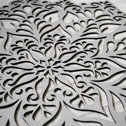 Wooden Wall Art - Mandala of Happiness | Silver