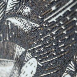 Wooden Picture - Flower Drawing | White