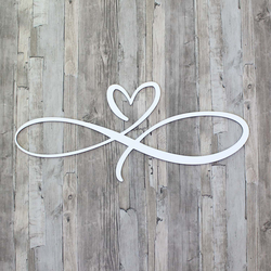 Wooden Decoration for Bedroom - Endless Love | White