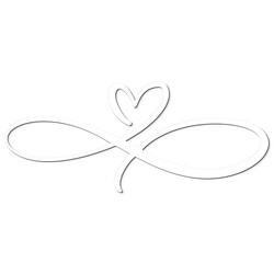 Wooden Decoration for Bedroom - Endless Love | White