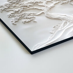 White Tree of Life on the Wall - Freshness
