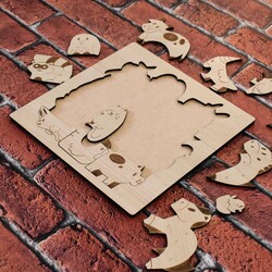 Drevená hračka pre deti - Zvieratká farmy | Javor