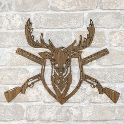Wooden 3D Wall Art - Deer | Walnut