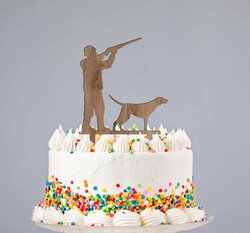 Tortový zápich s menom - Poľovník | Dub tabakový