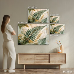 Green wall painting - Ferns