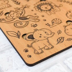 Drevená Montessori hračka - Zvieratká | Buk