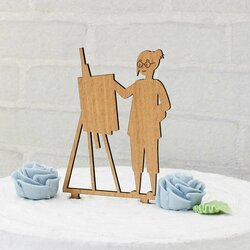 Ozdoba na tortu s menom - Maliarka umelkyňa | Buk