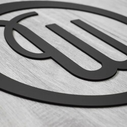 Zodiac Sign on the Wall - Virgo Sign | Anthracite Gray