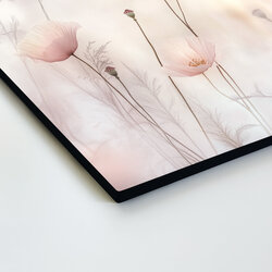 Wooden Wall Art for Bedroom - Pink Poppies